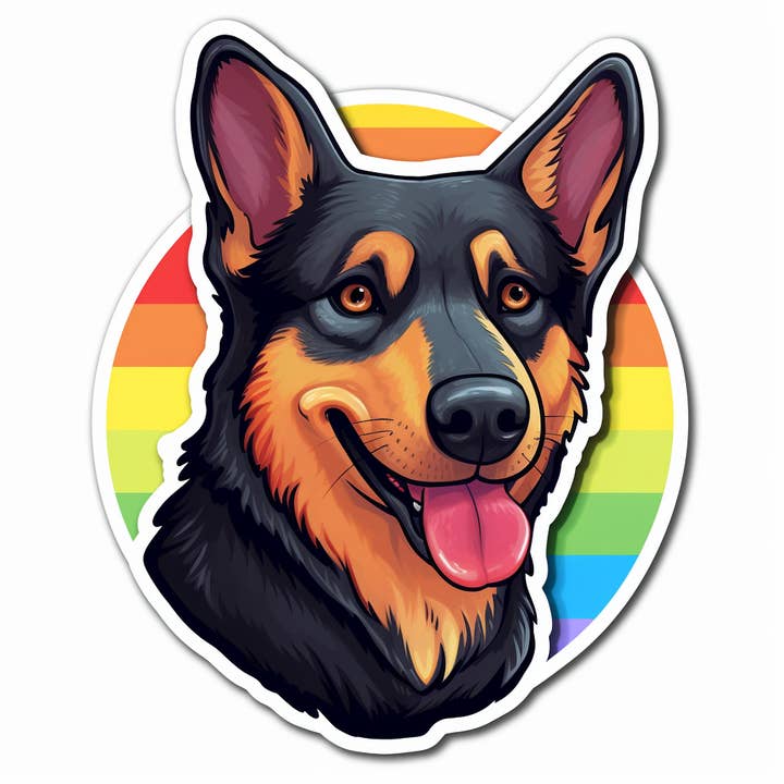 Pride Dog Vinyl vandtæt klistermærke for engroshandel hos Elizarae Co.