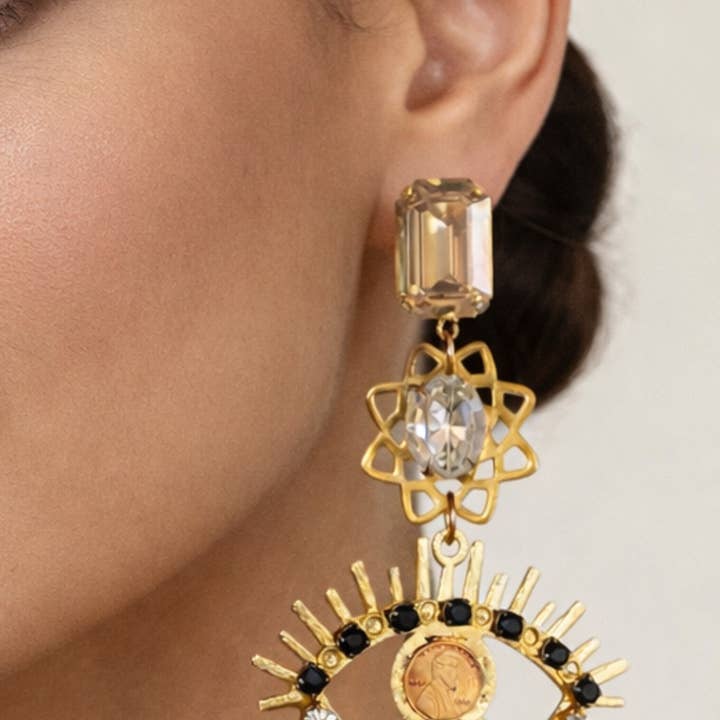 Kristin Hayes Jewelry - Wholesale Dangle Earrings - All Seeing Eye Imagine Earring1