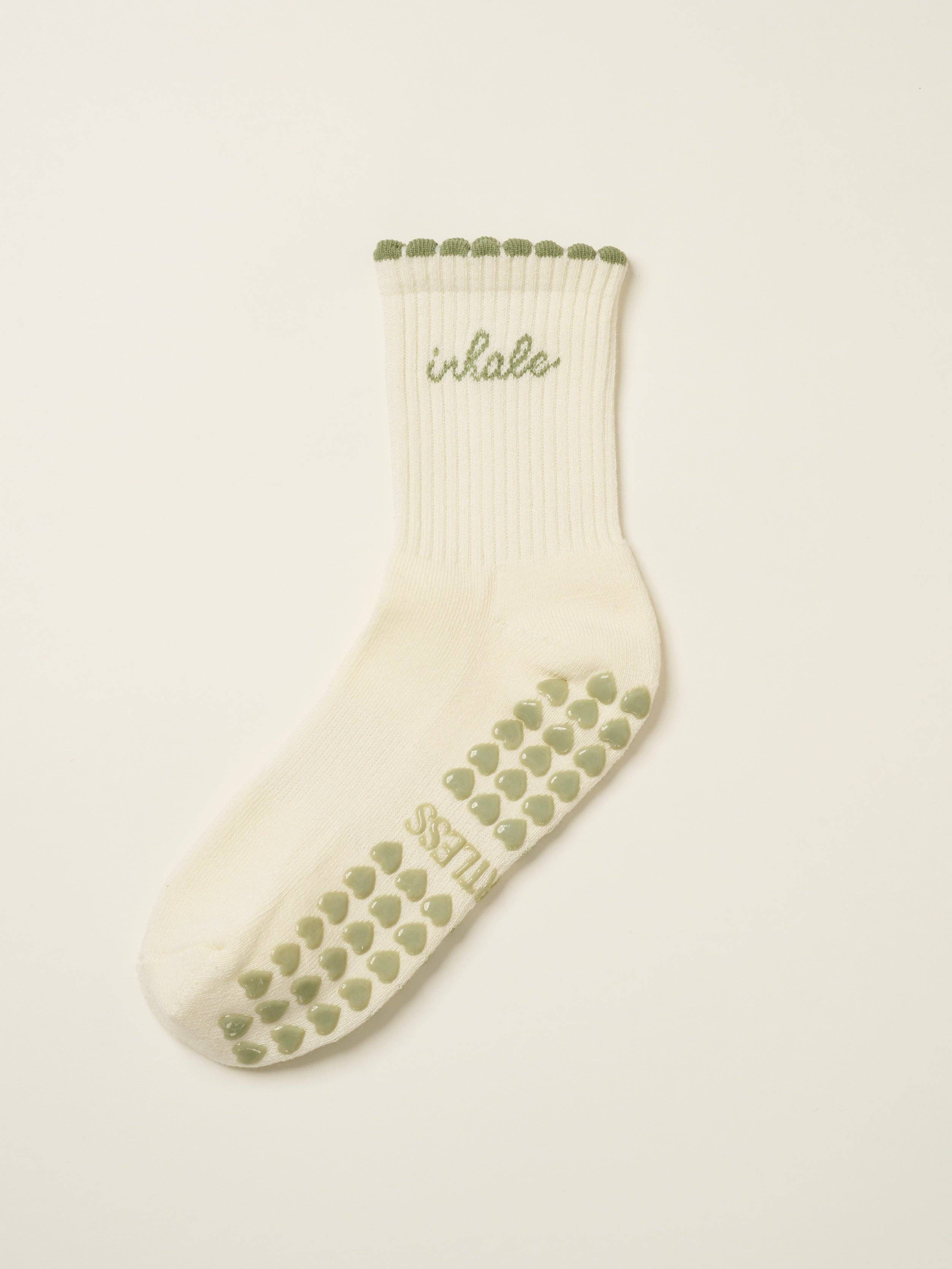 Effortless Club – Meias - Mulher por atacado – 🧘🏼‍♀️ Meias de Aderência Inhale Exhale, Meias de Pilates2