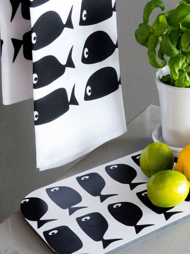 Kitchen towel “Whale” for wholesale by Rotordesign AB