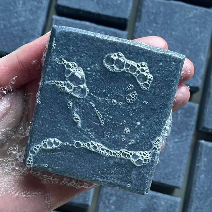 Activated Charcoal & Tea Tree - salt soap for wholesale by Into the Eve