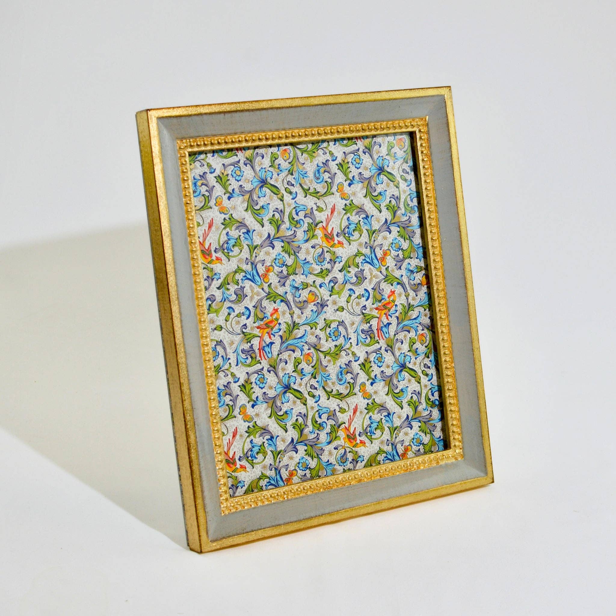 Via Graceffo - Wholesale Picture Frame - Italian Florentine Carved Wood Beaded Photo Frame, 4x6, 5x7, 8x103
