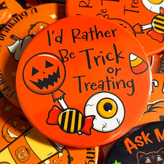 Jag Skulle Hellre Gå Bus Eller Godis Stor Bricka för wholesale av October 31st