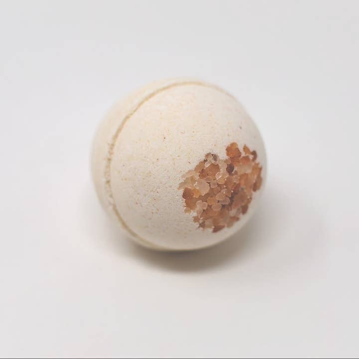 Pink Himalayan Rock Salt Bath Bomb with Coconut Milk for wholesale by Squishy Mushii