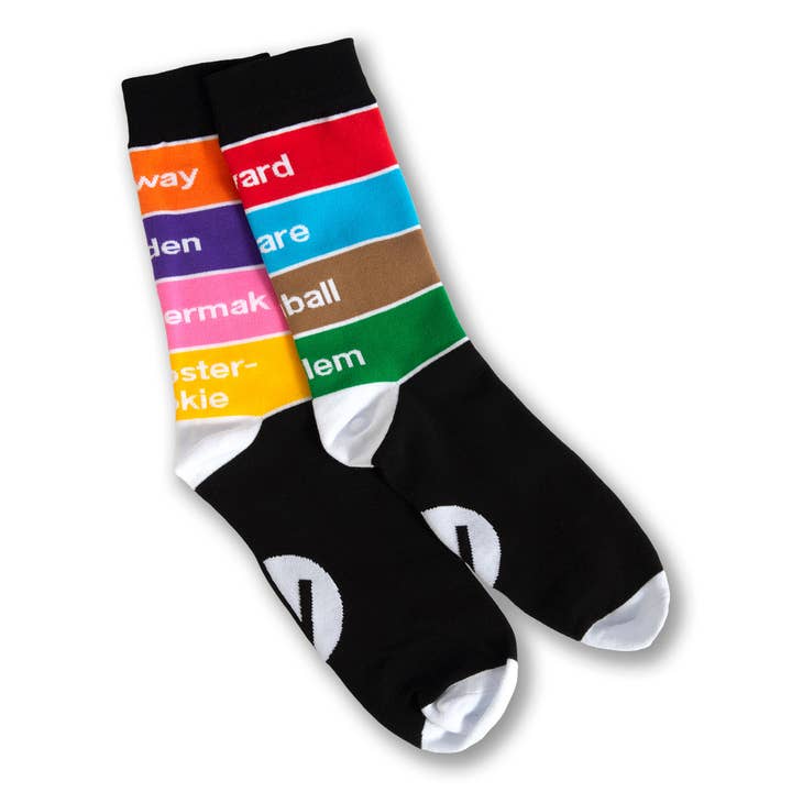 Train Line Dress Socks for wholesale by Transit Tees