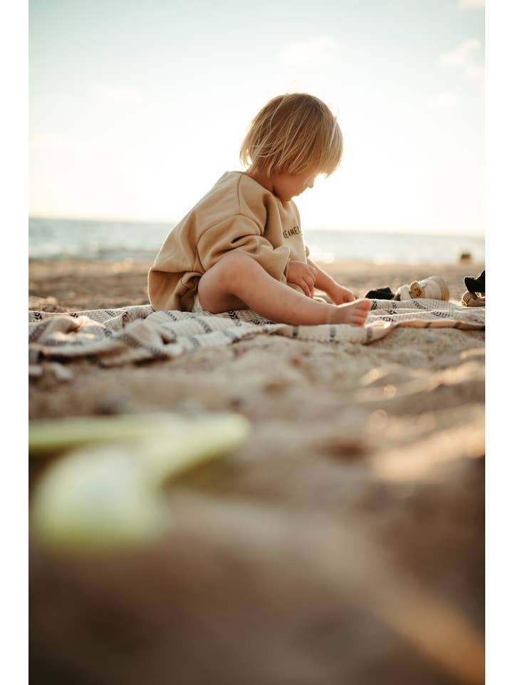 millawkids - Wholesale Sweatshirt - Kids - Soft Chunky Dreamer Sweatshirt in Capuccino Colour5