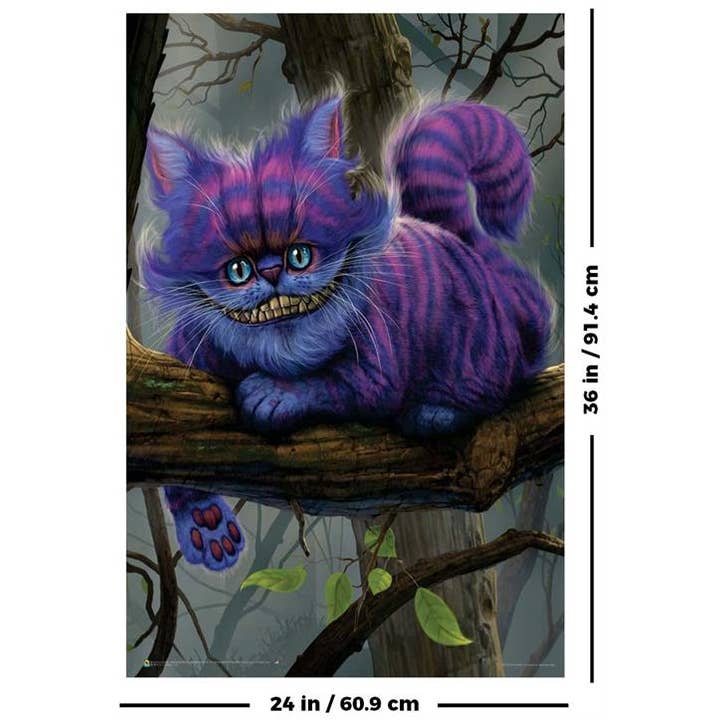 Scorpio Posters - Wholesale Poster - Cheshire Cat Non Flocked Blacklight Poster – Psychedelic Décor2