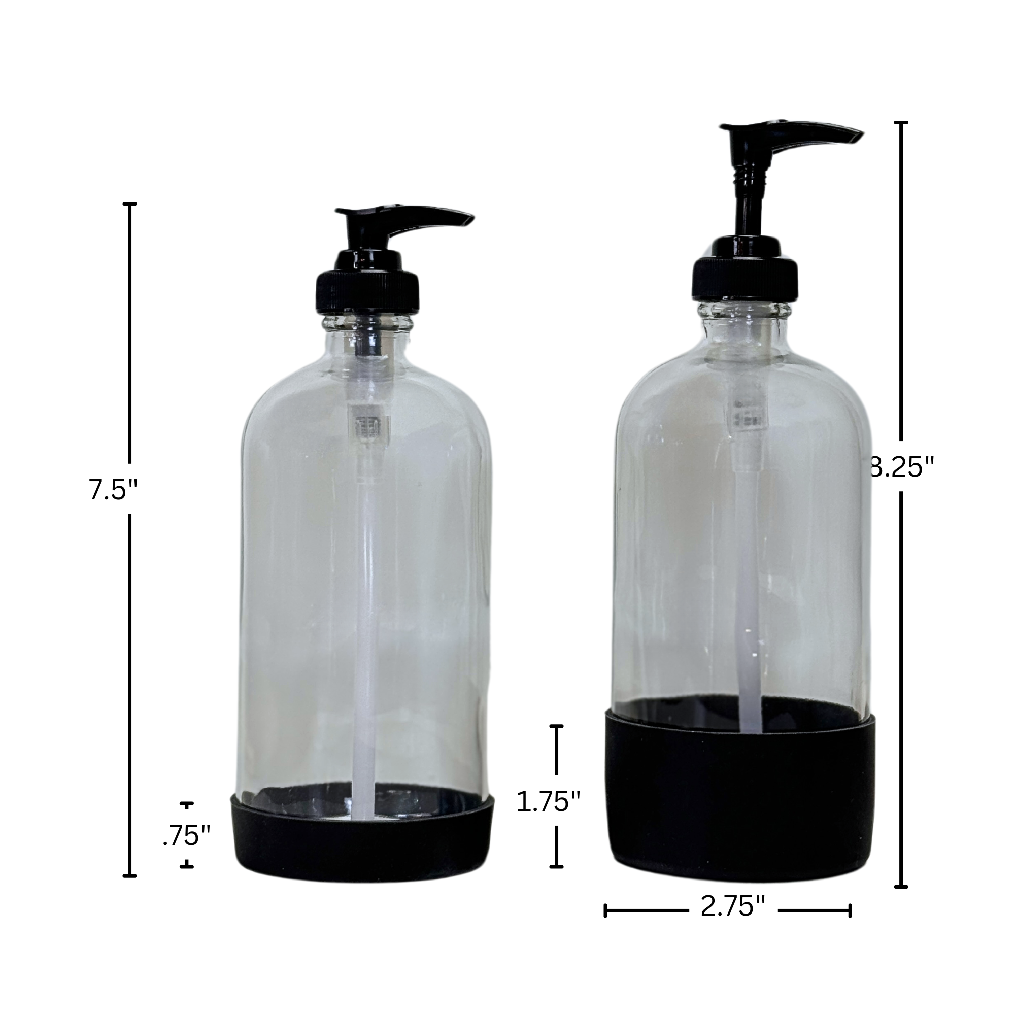 The Bottle Shoppe - Wholesale Spray Bottle - 16oz Clear Bottle with Silicone Sleeve | Pump, Cap, Sprayer11