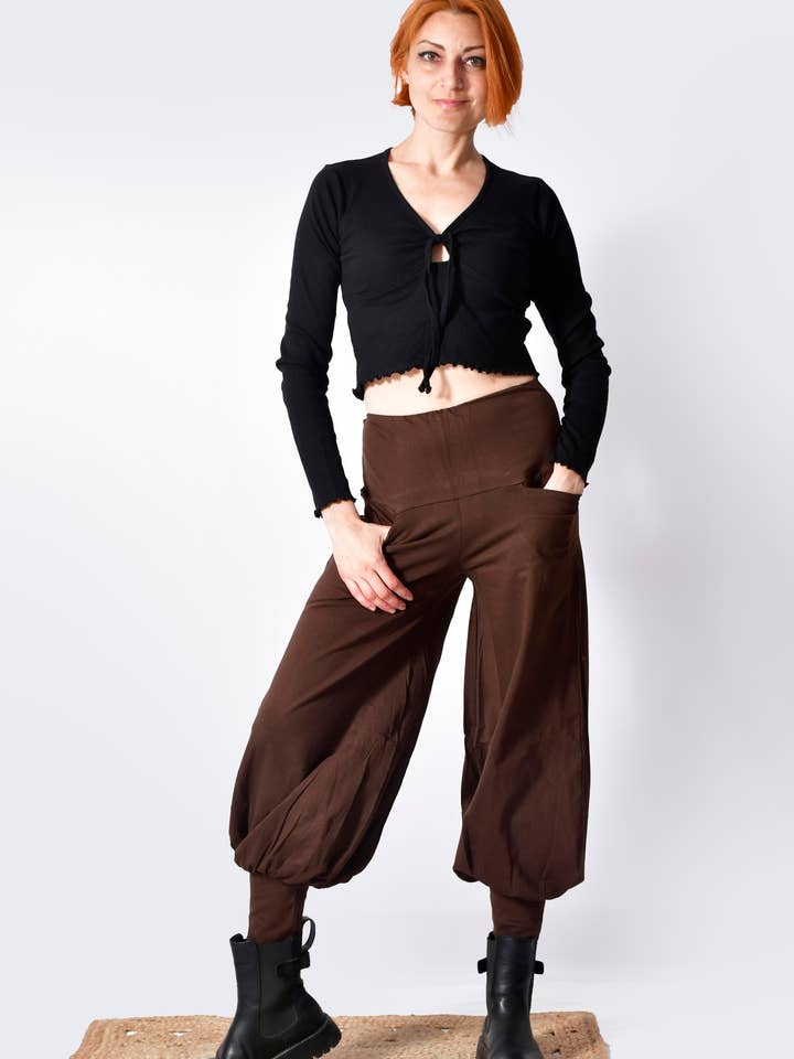 Boho Harem Pants: Cotton Tribal Trousers - Festival Yoga Out for wholesale by Humanity Centred Designs