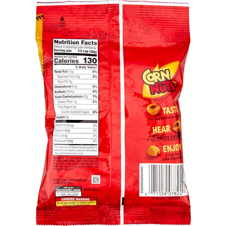 Shop The King - Wholesale Puffed Snack - CORN NUTS BBQ Crunchy Corn Kernels, 4 Ounce (Pack of 12)
