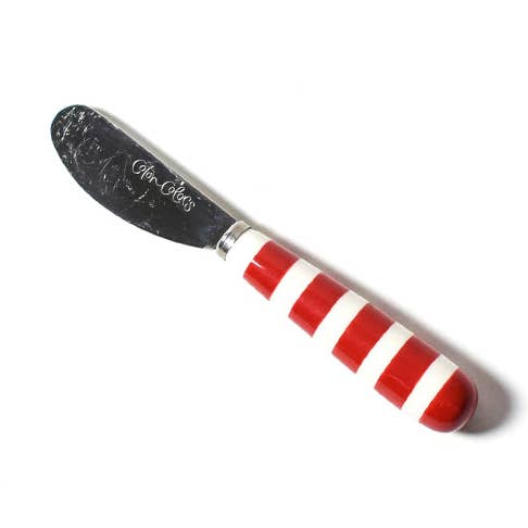 Red Stripe Appetizer Spreader for wholesale by Coton Colors