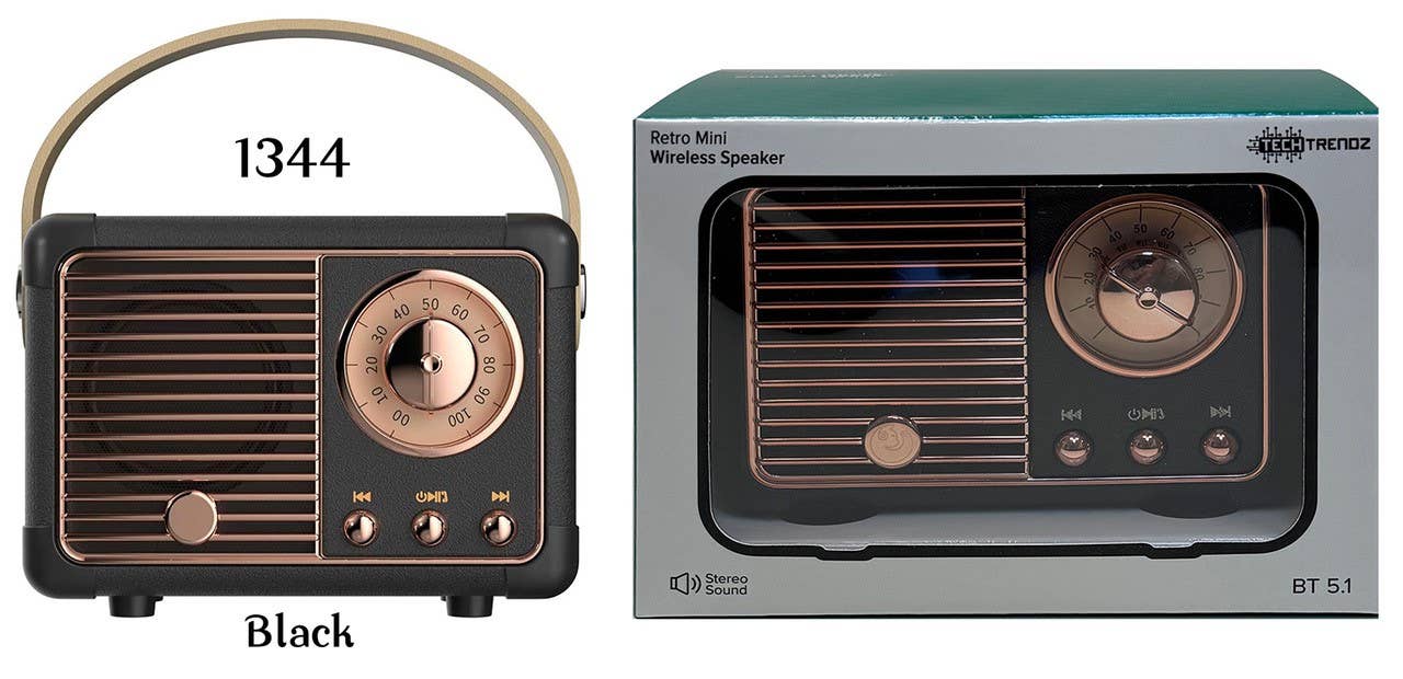 Tech Trendz - Wholesale Speakers - Vintage Bluetooth Speaker2