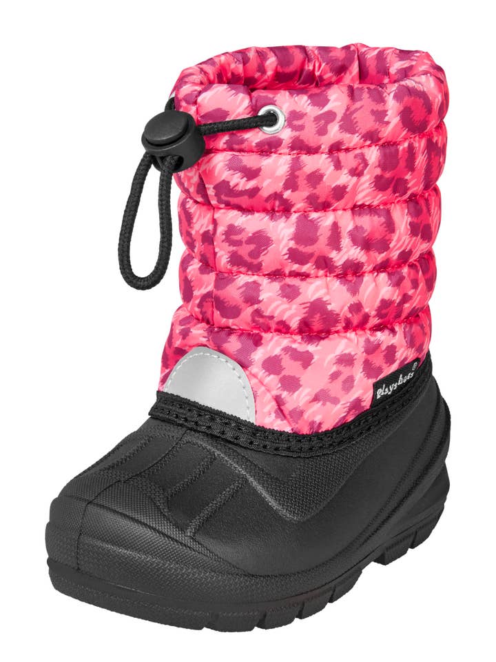 pink Winter Bootie Leo Print for wholesale on Faire2