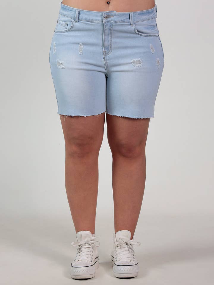 Short tejano con rotos para venta al por mayor de More Than Angels