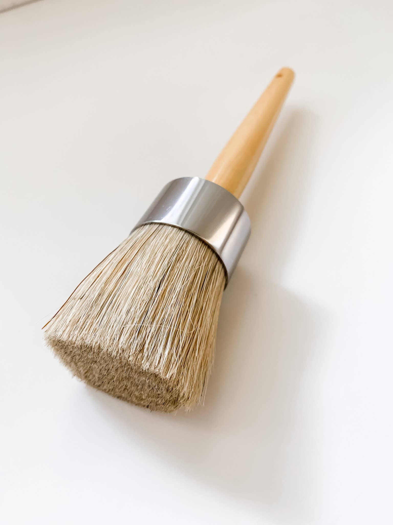 MudPaint - Wholesale Paint/Wax Brush - 1.5 Inch Natural Bristle Furniture Wax Brush3