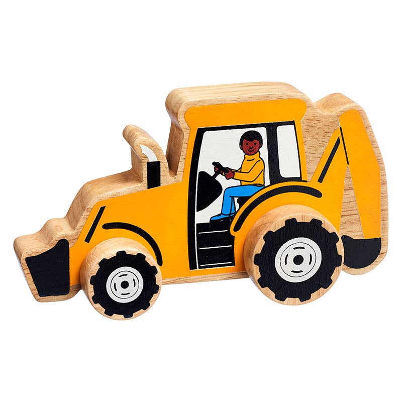 Lanka Kade (UK) Ltd – wholesale Wood toy – Child – Digger push along - Handmade fair trade wooden kids toy0