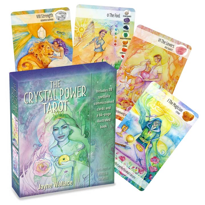 The Crystal Power Tarot Cards And Book Set Cico Books for wholesale by Cardshouse