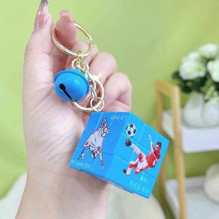 Llavero creativo con forma de cubo de Rubik en miniatura para venta al por mayor de FurDecoration