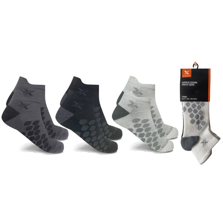 Targeted Compression Ankle Socks - 3 Pairs Packed Together for wholesale by The American Gift Company (TAGCO)