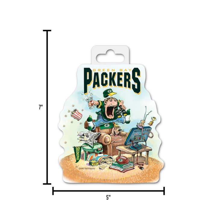 Rico Industries - Wholesale Car Decorative Charm - Unisex - NFL Green Bay Packers "The Fan" Die Cut Decal5