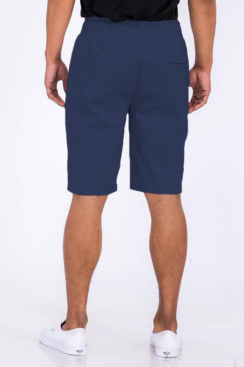 WEIV - Vente Short – homme - SP111 Short de survêtement en coton chiné pour homme23