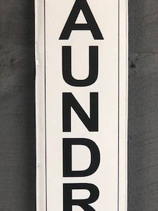 Letrero de metal para lavandería alto para venta al por mayor de DNS Designs