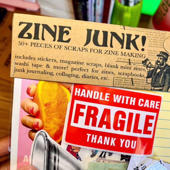 Bre’s Tiny Print Shop - Wholesale Stationery/Notecard Set - Zine Junk!6