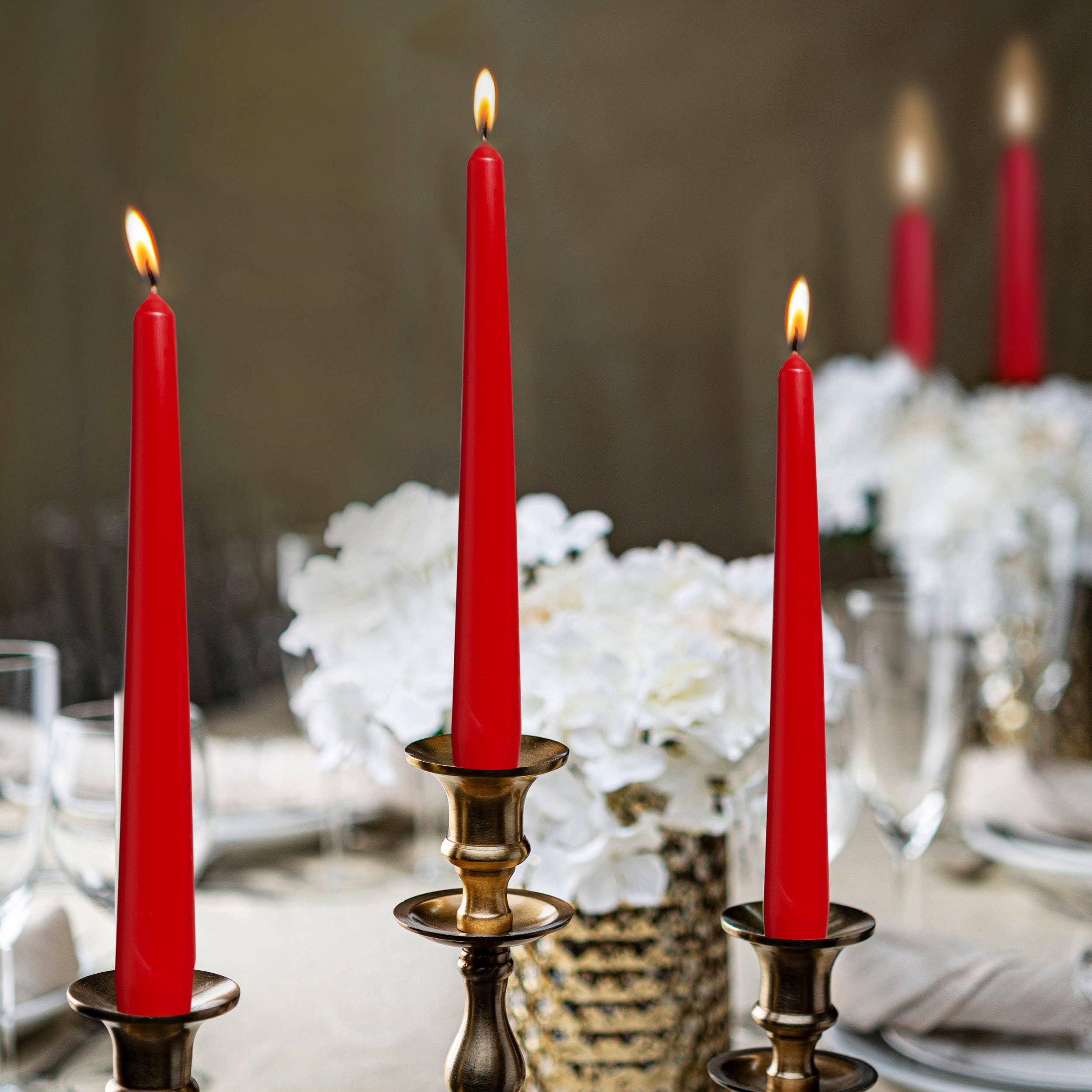 BOLSIUS - Wholesale Taps toelopende kaars/kandelaar - BOLSIUS hoge kegelkaarsen van 25 cm, set van 4 – decoratief, gekleurd, geurloos44