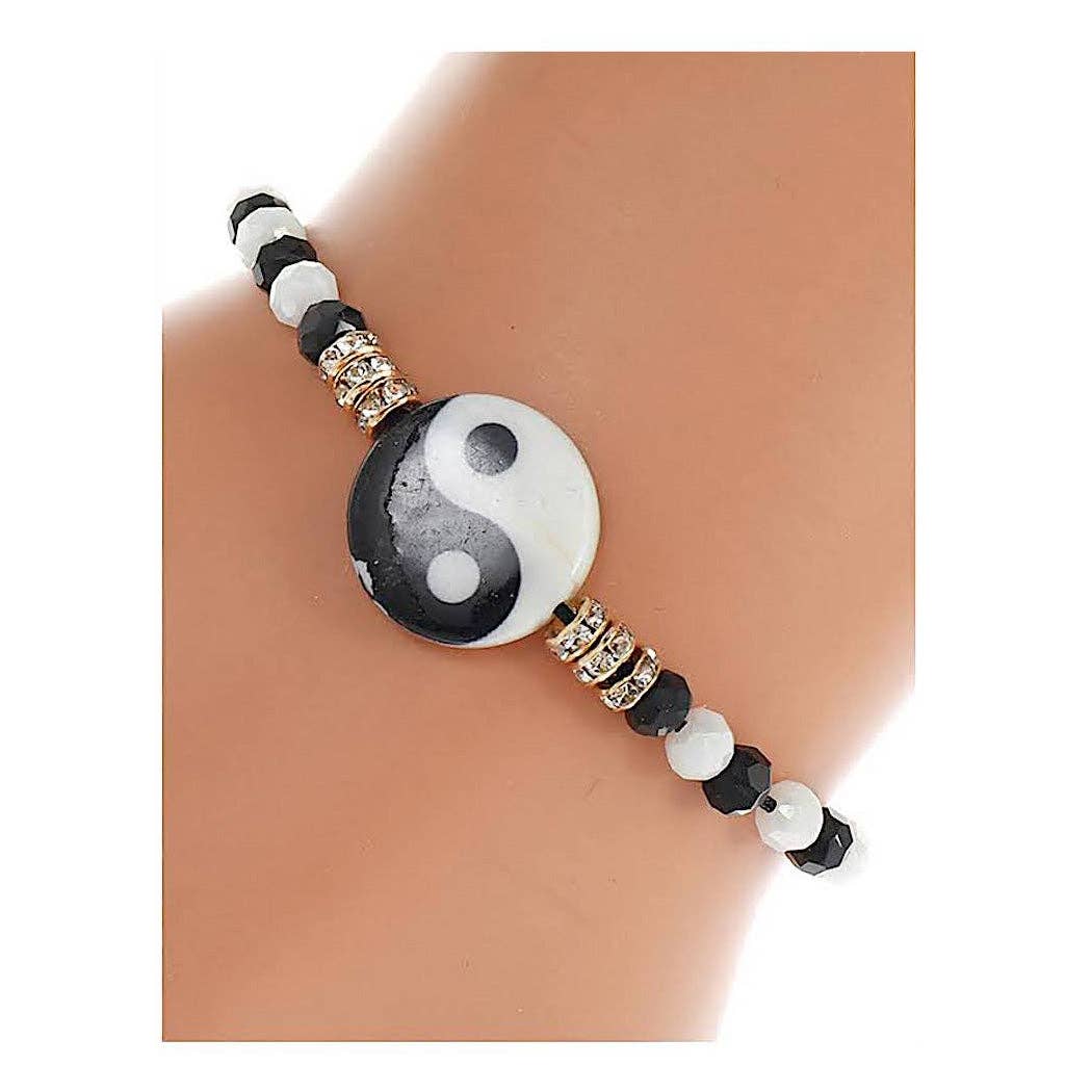 Atlas Fashion - Wholesale Woven/Braided Bracelet - Yin & Yang Adjustable Thread Bracelet0