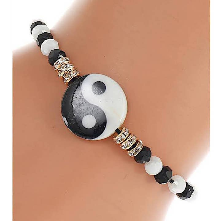 Atlas Fashion - Wholesale Woven/Braided Bracelet - Yin & Yang Adjustable Thread Bracelet0