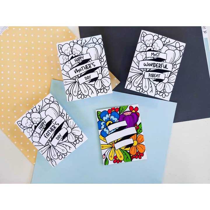 Color Me Florals - Parent Appreciation Card for wholesale by Meg Huff Photography & Art