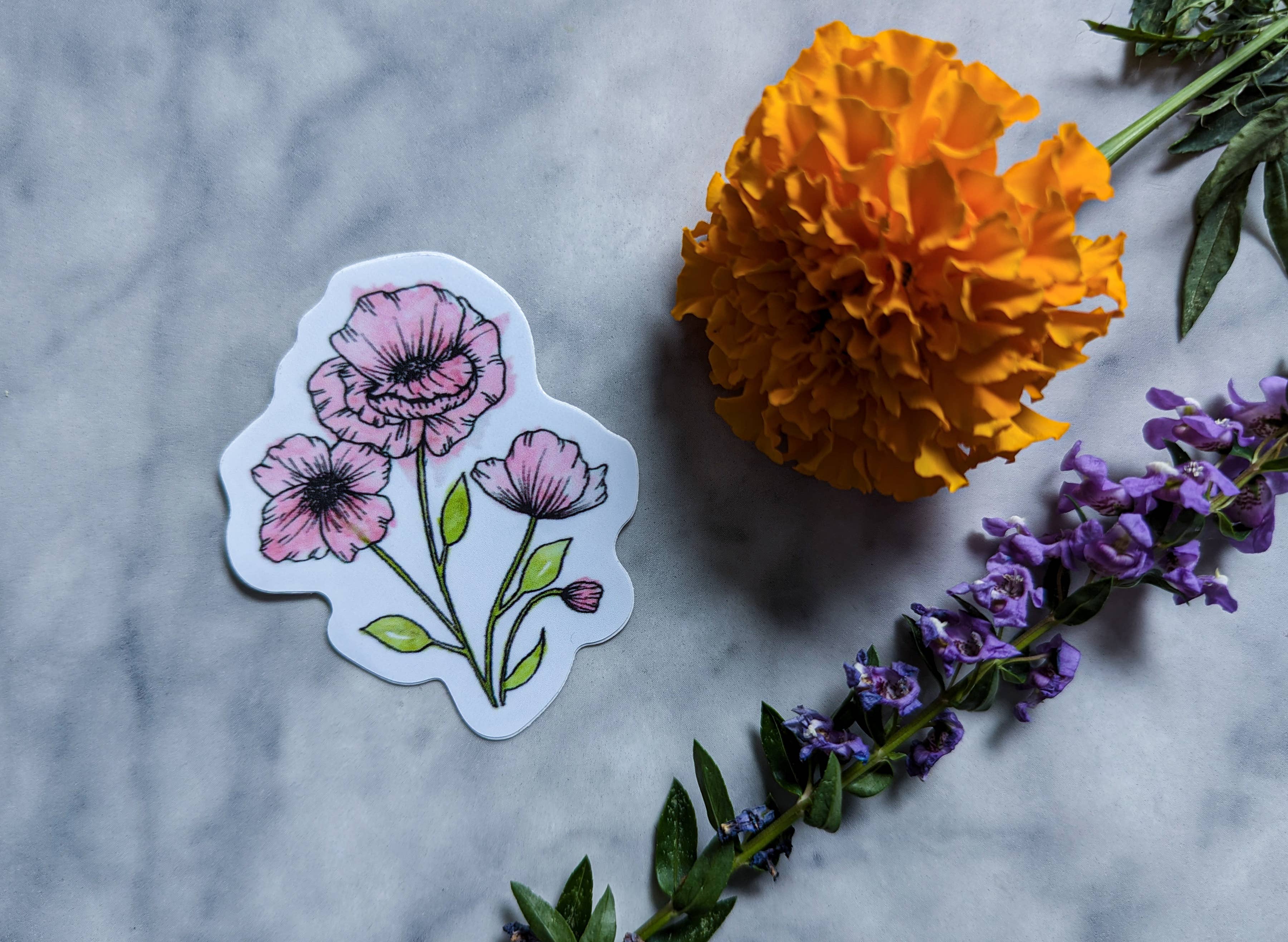 Kallos Ink - Wholesale Sticker - Poppy Sticker1
