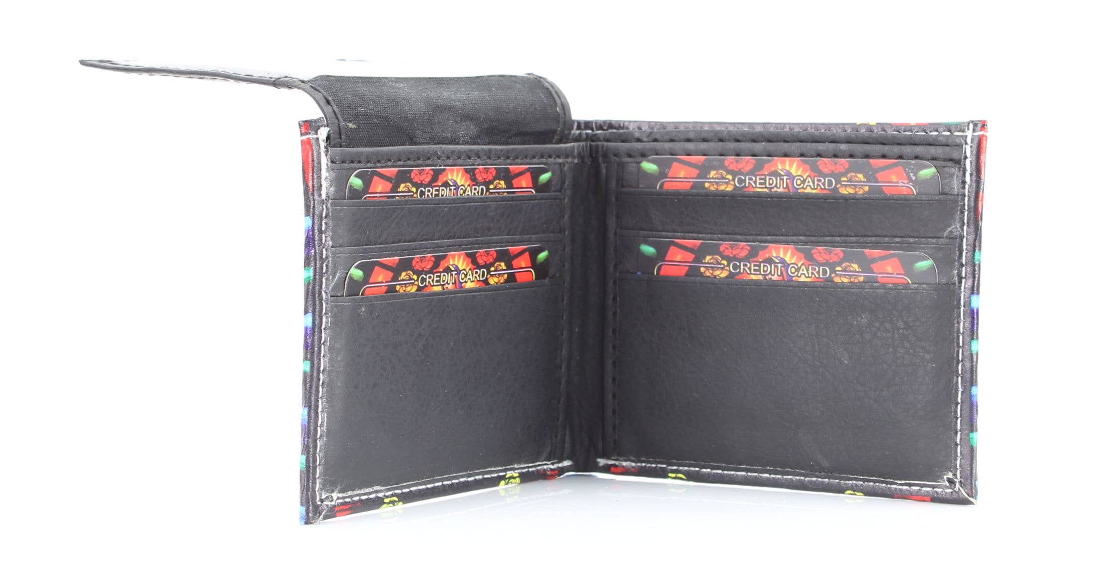 Leather Impressions Inc - Wholesale Wallet - Women's - Lady Guadalupe Roses Vegan Leather Bifold with Gift Box1
