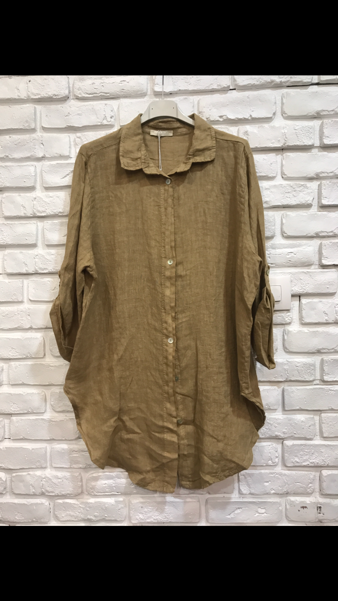 la maison des fibres naturelles - Wholesale Button Down Shirt - Women's - 100% linen shirt 62015920