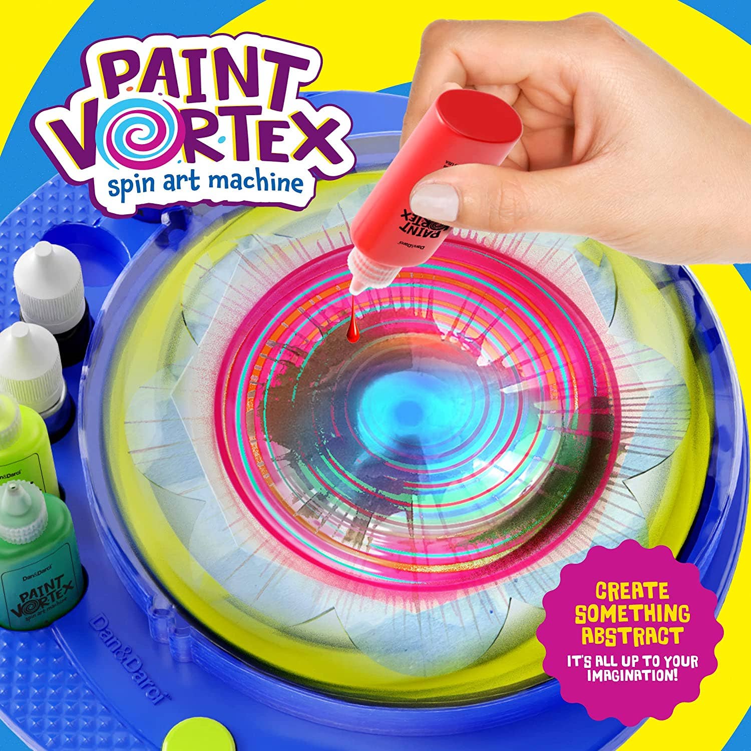 Dan&Darci - Wholesale DIY Craft Kit - Kids - Spin Art Machine Kit - Paint Spiral Station Center6