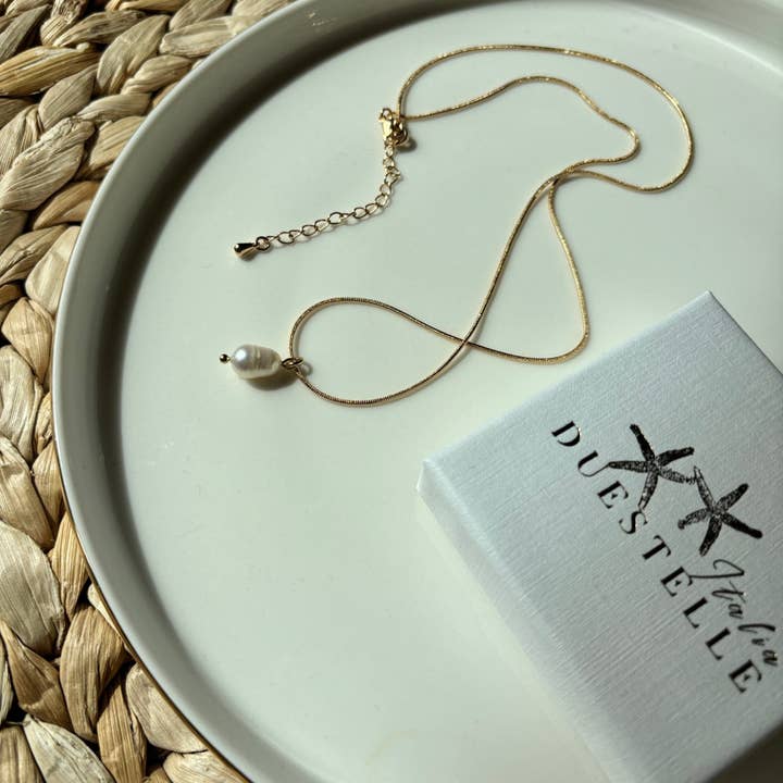 Duestelle Italia - Wholesale Beaded/Pearl Necklace - Snake necklace with freshwater pearl3