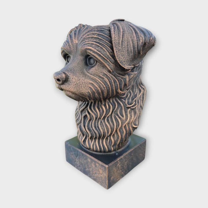 Buste de Yorkipoo — décoration d'intérieur, cadeau pour amateur de chiens, ornement peint à la main pour lui ou pour elle pour la vente par 3DijkstraFinds