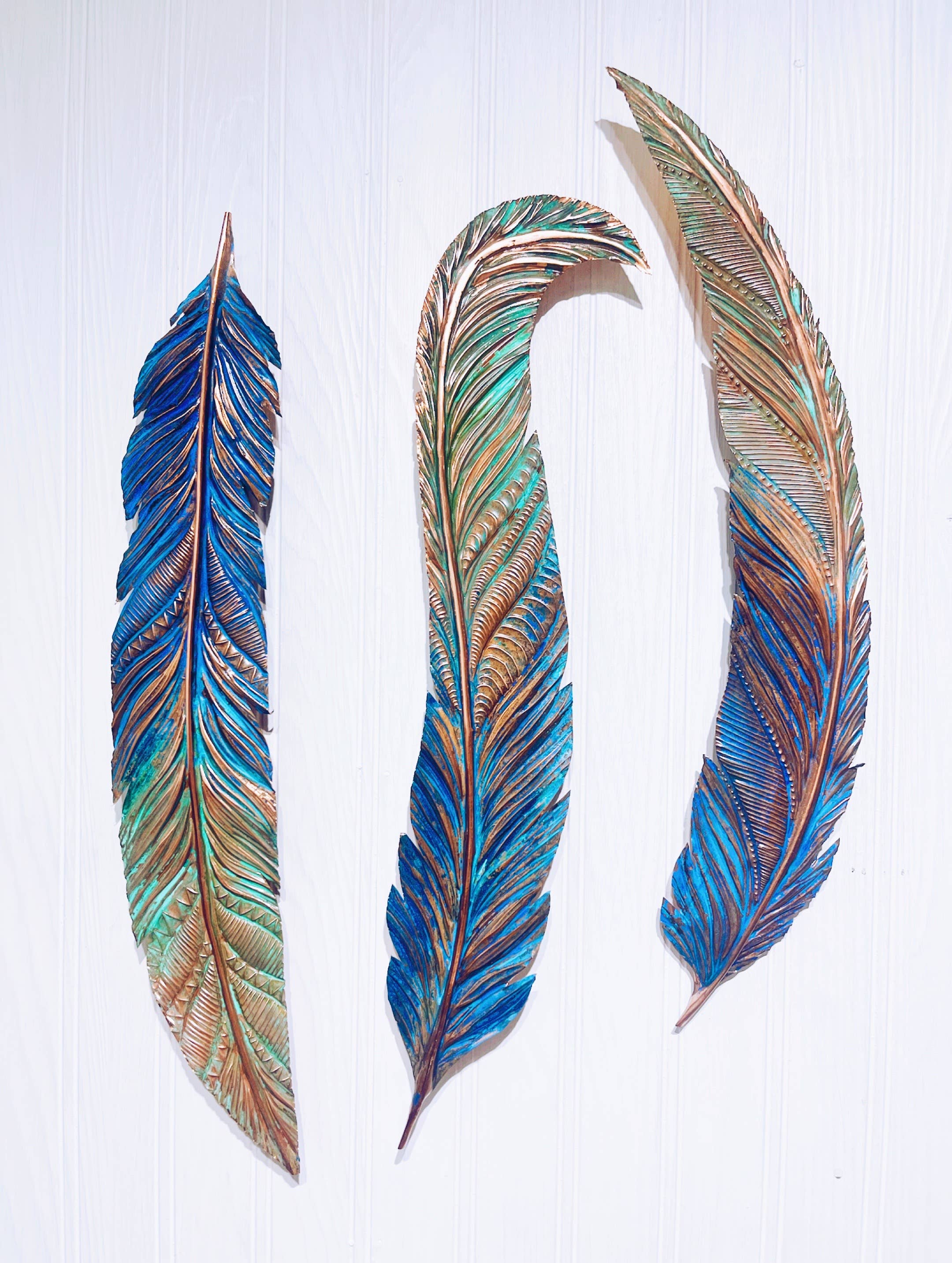Timber Lane Studio - Wholesale Wall Accent - Giant Slim Copper Feather5