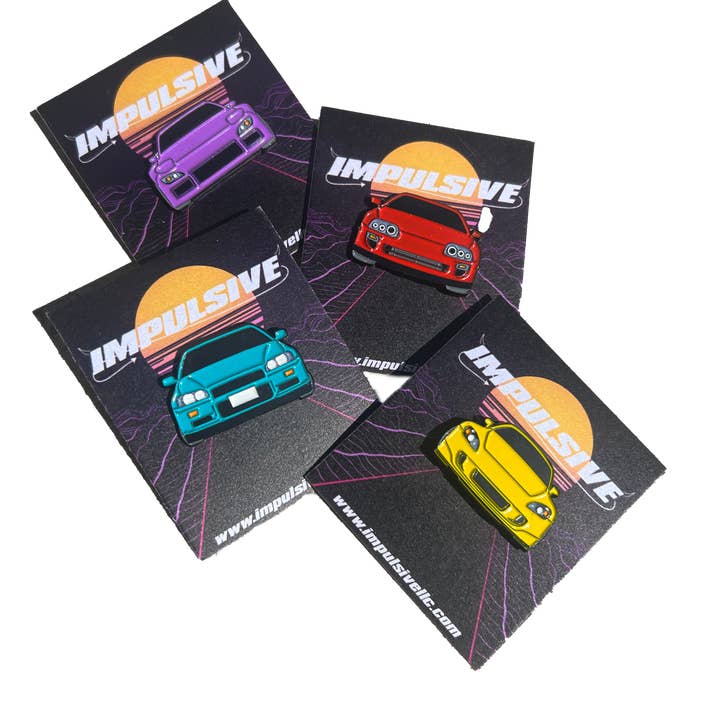 Boîte surprise de pin's émaillés JDM pour la vente par Impulsive LLC
