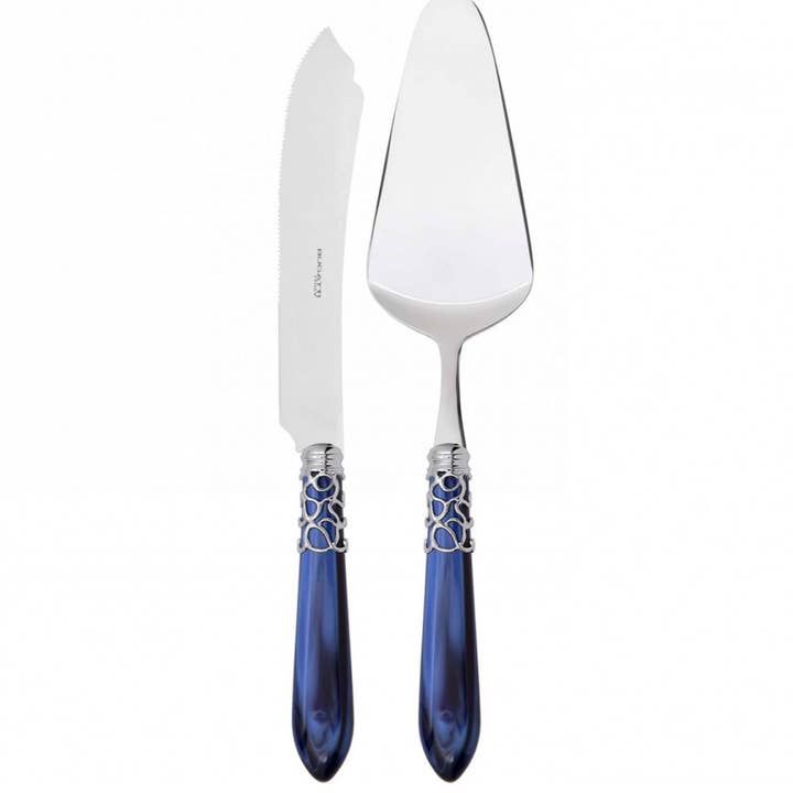 Melodia - 2 Piece Pastry Set blue Pie Cake Serving for wholesale by Casa Bugatti