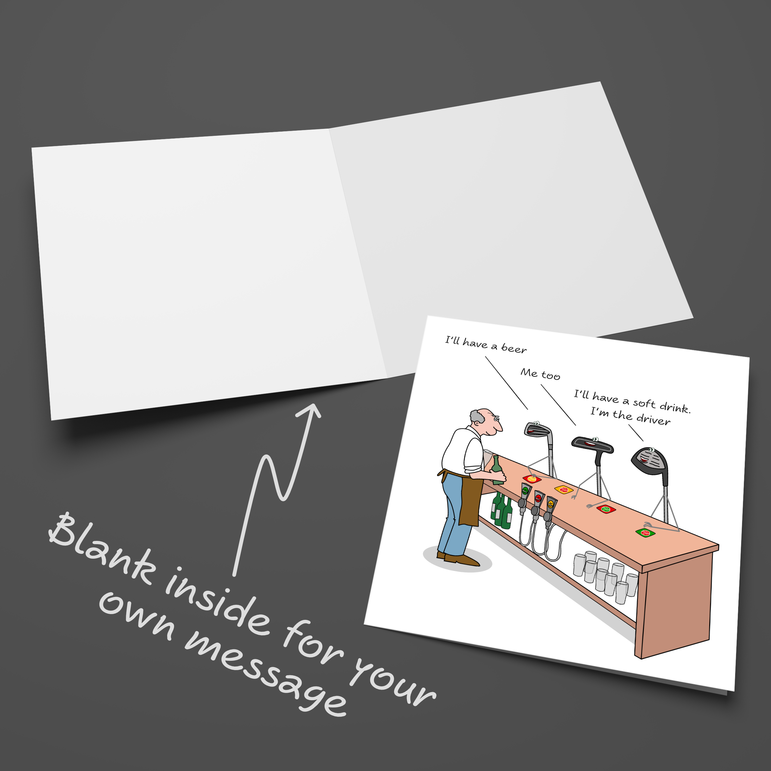 Swizzoo Cards – wholesale Birthday card – Funny Golf Birthday Card for Golfing Friend or Family Humorous Sports Joke3