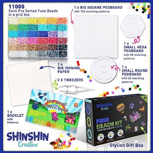 Craftiloo – wholesale DIY-pysselkit – XL Pärlset 11000 st 5 mm