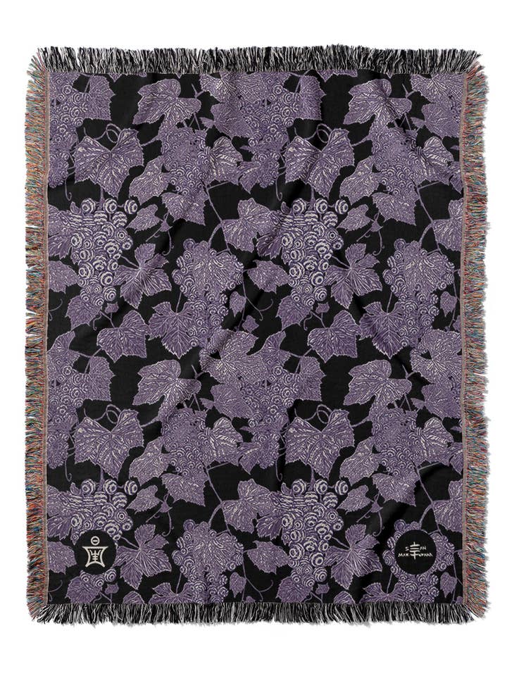 VIN - Ambrosia Grape Vine Pattern Jacquard Woven Blanket - P for wholesale by Sean Martorana