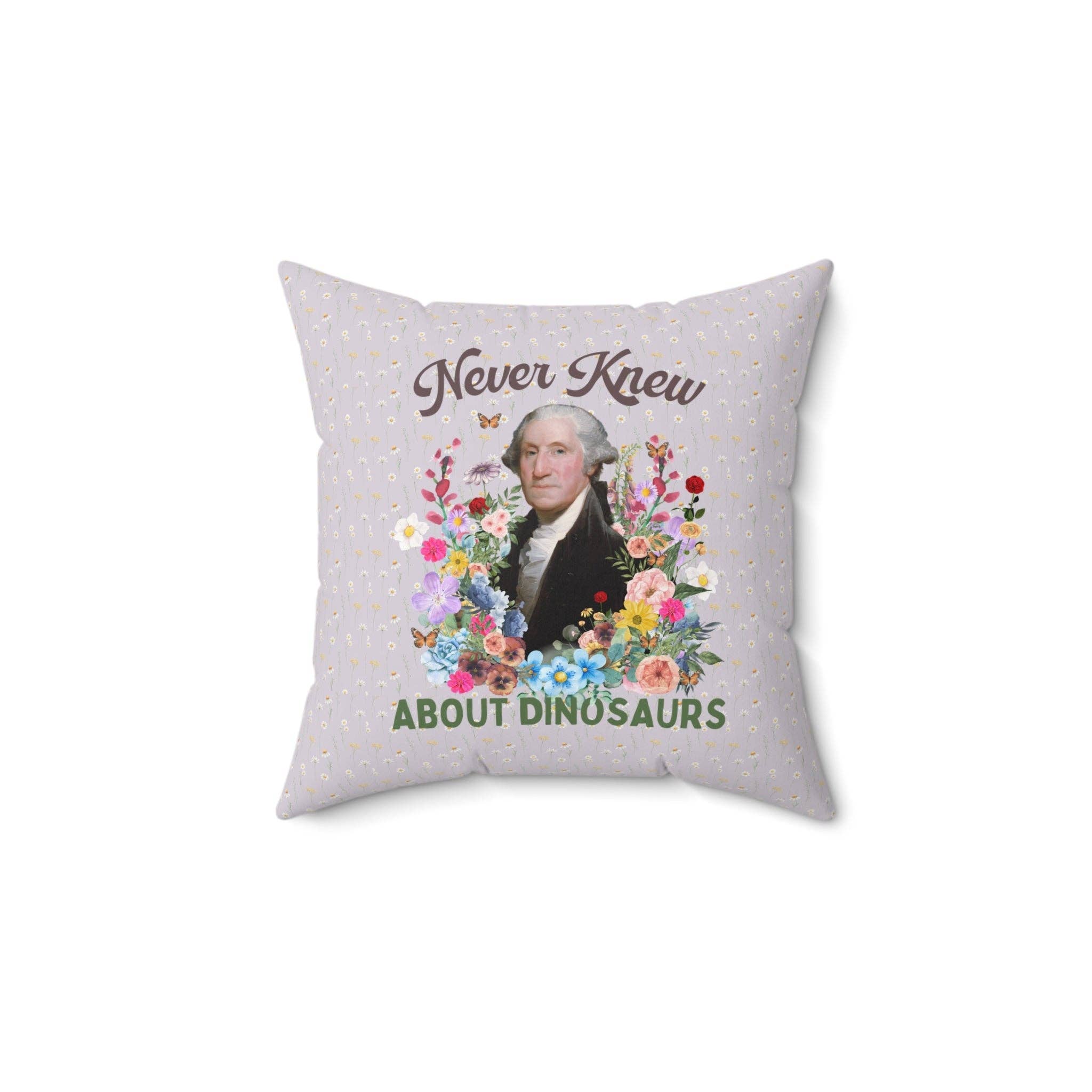 Opal and June - Wholesale Throw/Decorative Pillow - George Washington + Dinosaur Pillow0