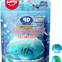 Long Island Candy Factory - Wholesale Gummy - Amos Gummy Mermaid Jewels 12 Ct 6 Oz