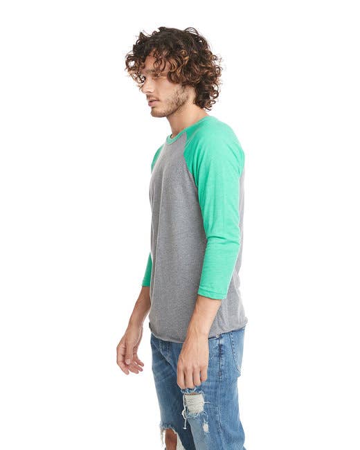 Total Apparel - Wholesale T-Shirt - Women's - Next Level 6051 - Unisex Triblend 3/4-Sleeve Raglan5