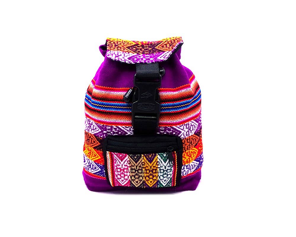Pichincha - Wholesale Backpack - Women's - Mini Tribal Striped Peruvian Backpack4