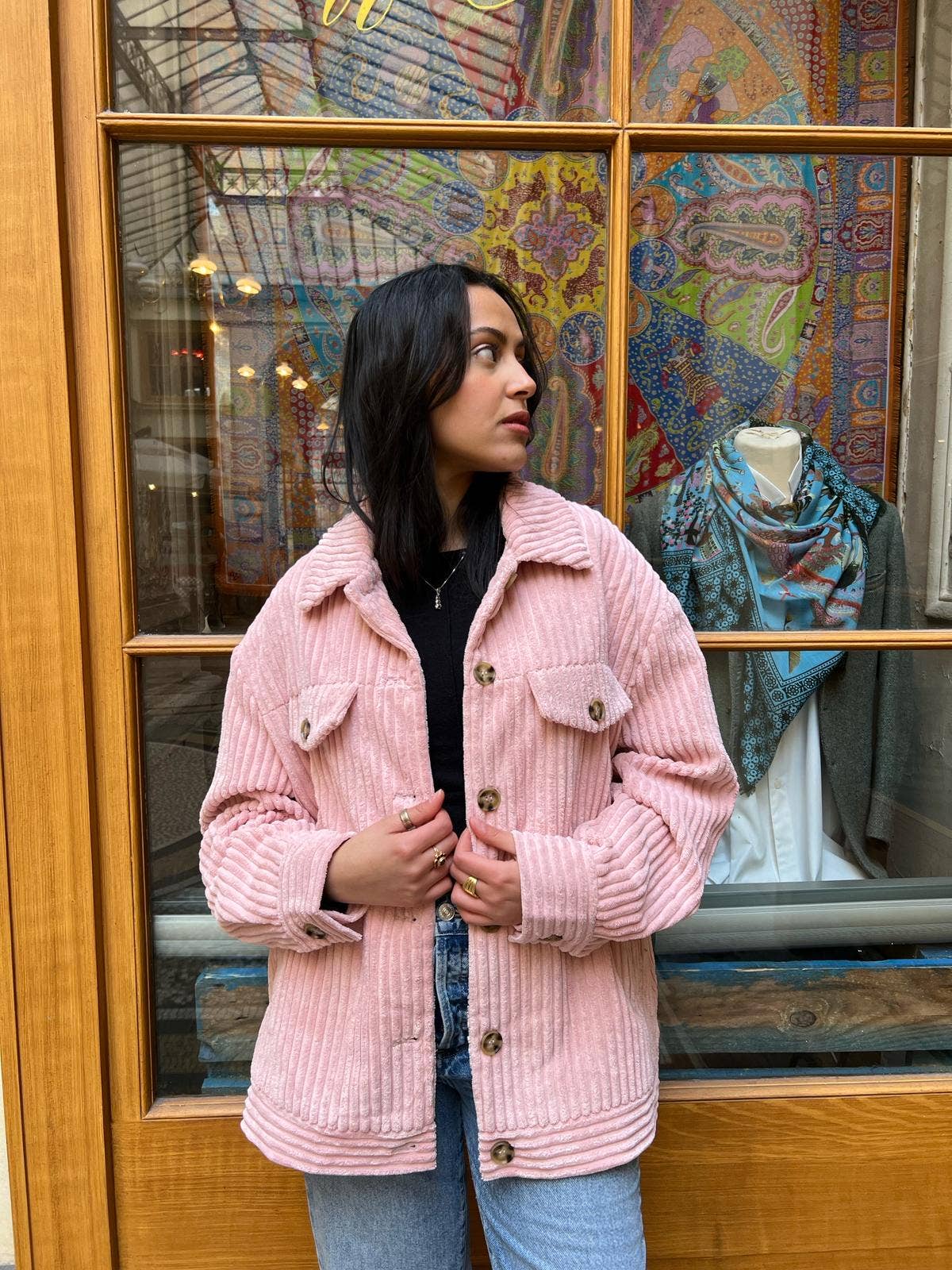 KZELL PARIS – Blusão - Mulher por atacado – Jaqueta de veludo cotelê feminina13