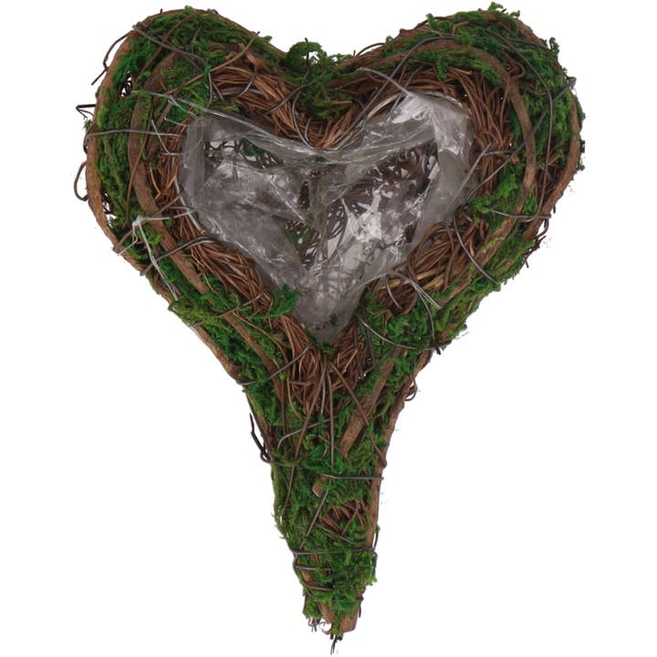 Cuore naturale Vico, L15cm, P12cm, verde naturale per la vendita all'ingrosso da parte di Vosteen