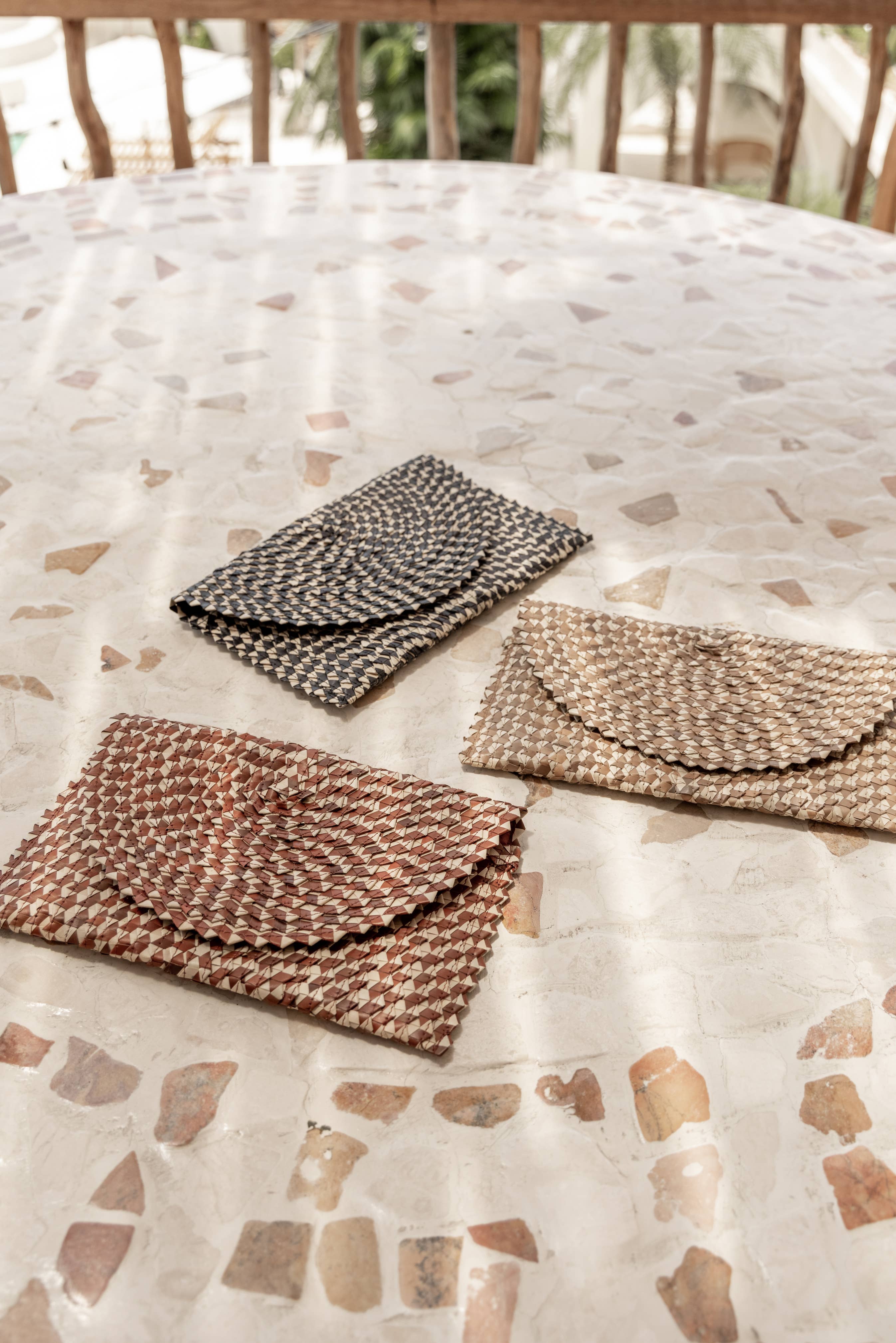 Village Thrive - Wholesale Clutch Bag - Women's - Rattan Clutch in Ombre2